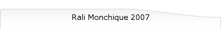 Rali Monchique 2007